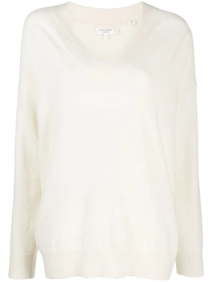 The Relaxed V-Neck Cashmere Jumper