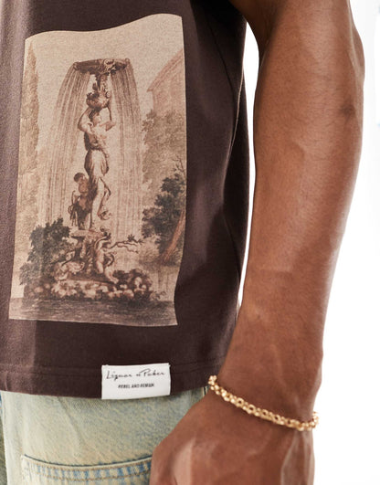 Oversized T-Shirt With Cross Placement Print