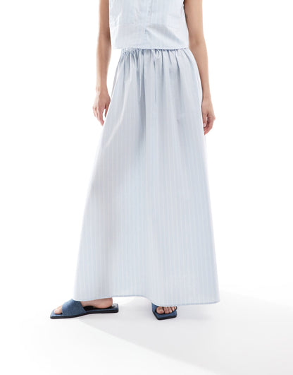 Elasticated Waist Co-Ord Maxi Skirt