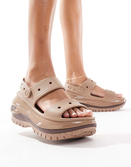 Mega Crush Sandals In Latte