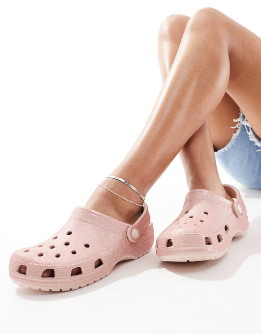 Classic Clogs In Quartz Glitter