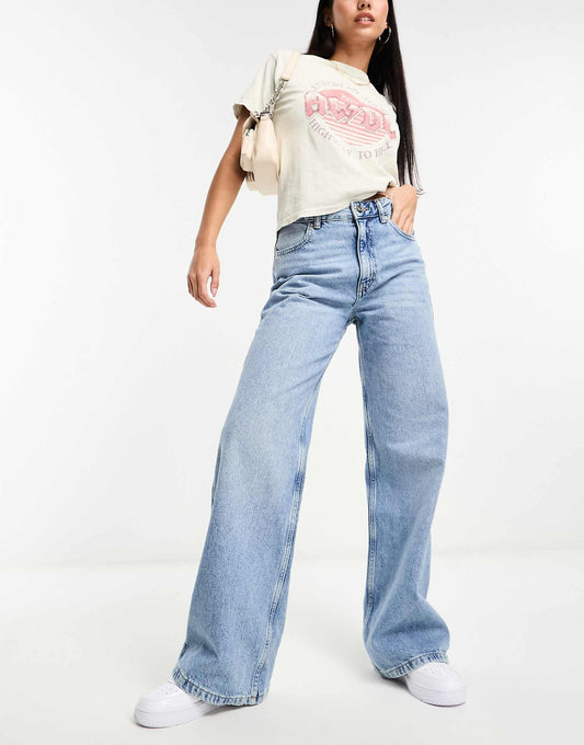 High Rise Wide Leg Jean