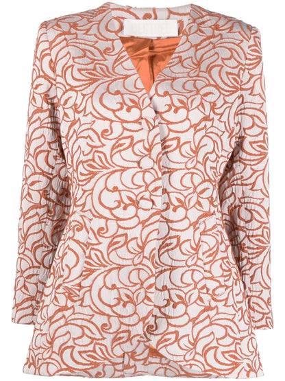Bridget Jacquard Single-Breasted Jacket