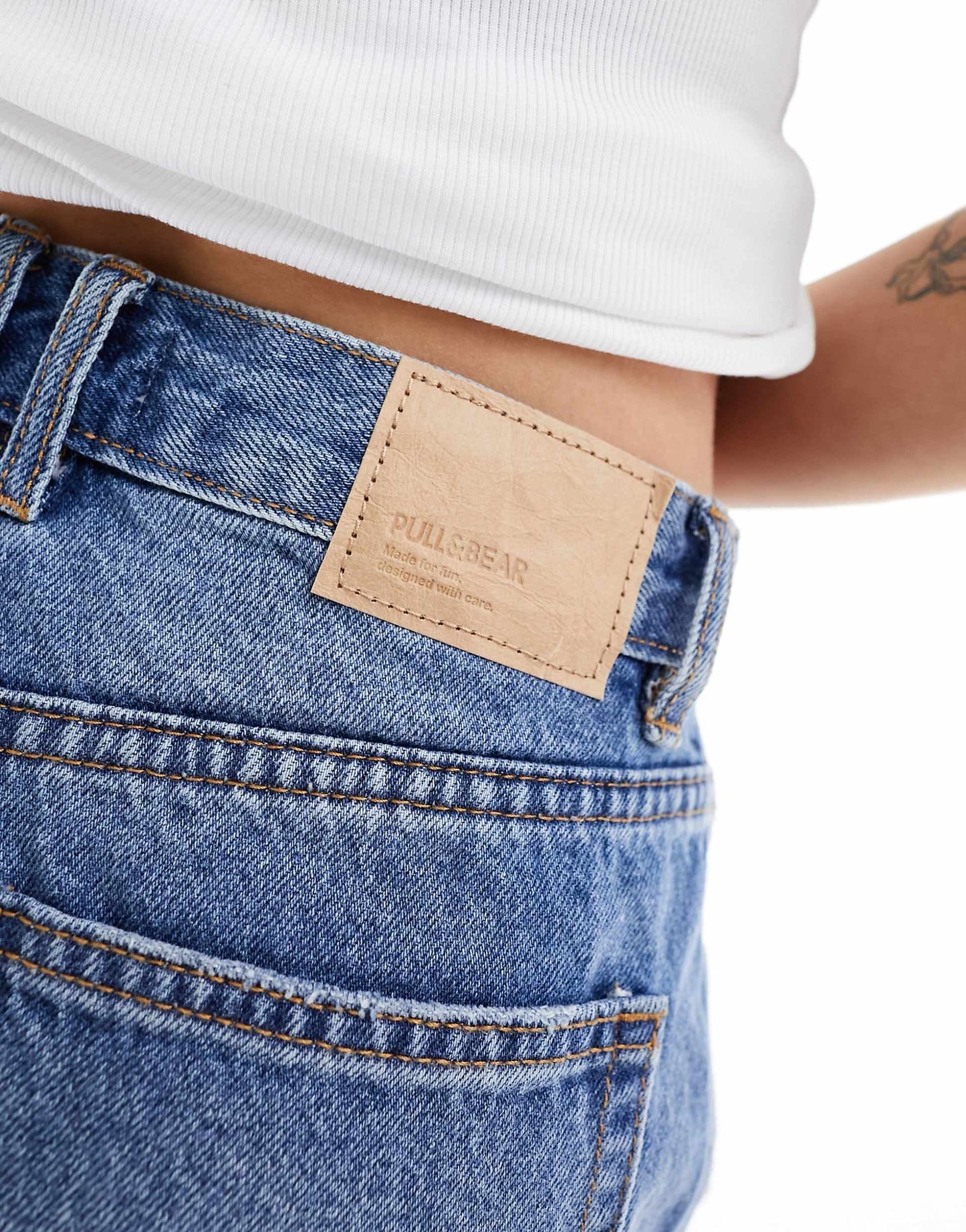 High Waisted Ripped Mom Denim Shorts