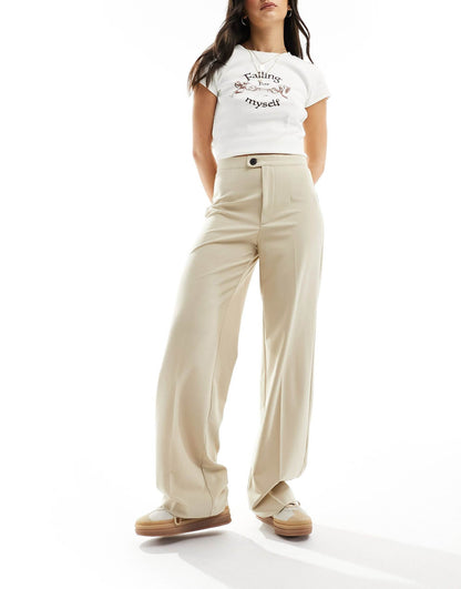 High Waisted Tailored Trouser