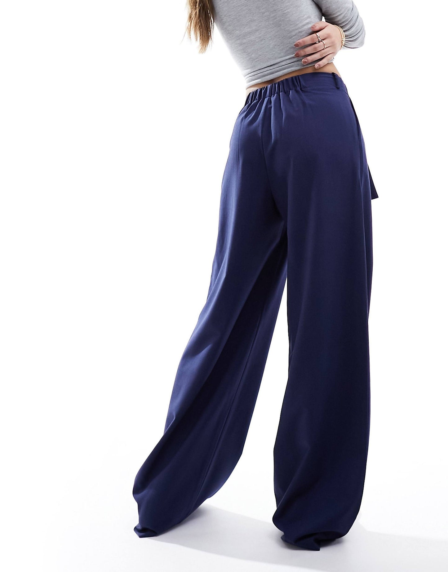 Belted Wide Leg Trouser