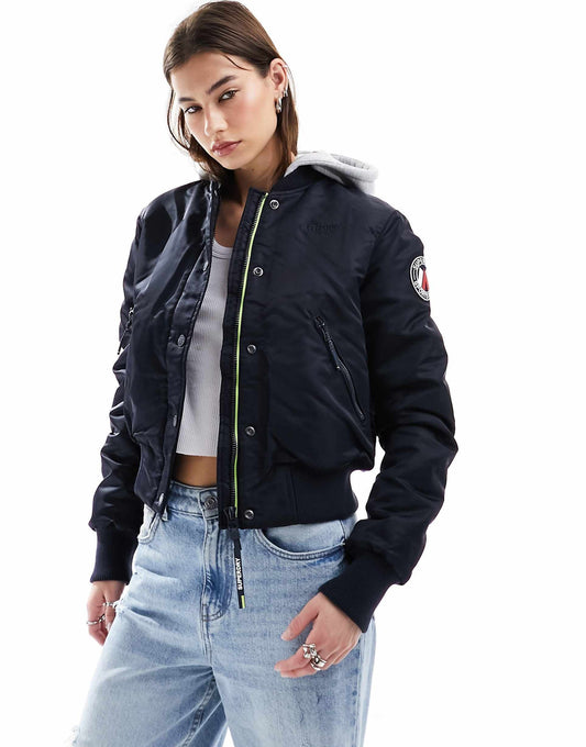 Hooded Bomber Jacket