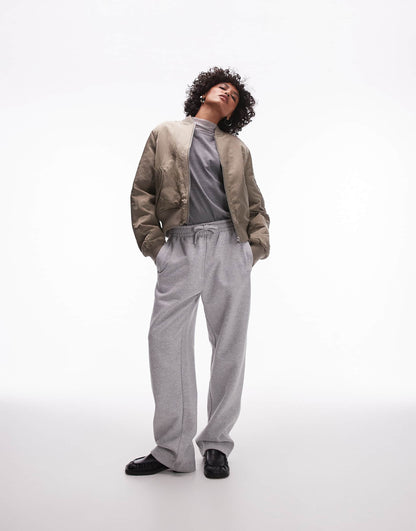 Oversized Cropped Bomber Jacket