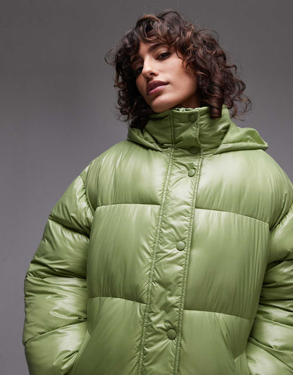 Hooded Mid Puffer Jacket