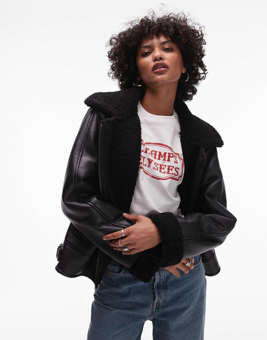 Shearling Aviator Jacket