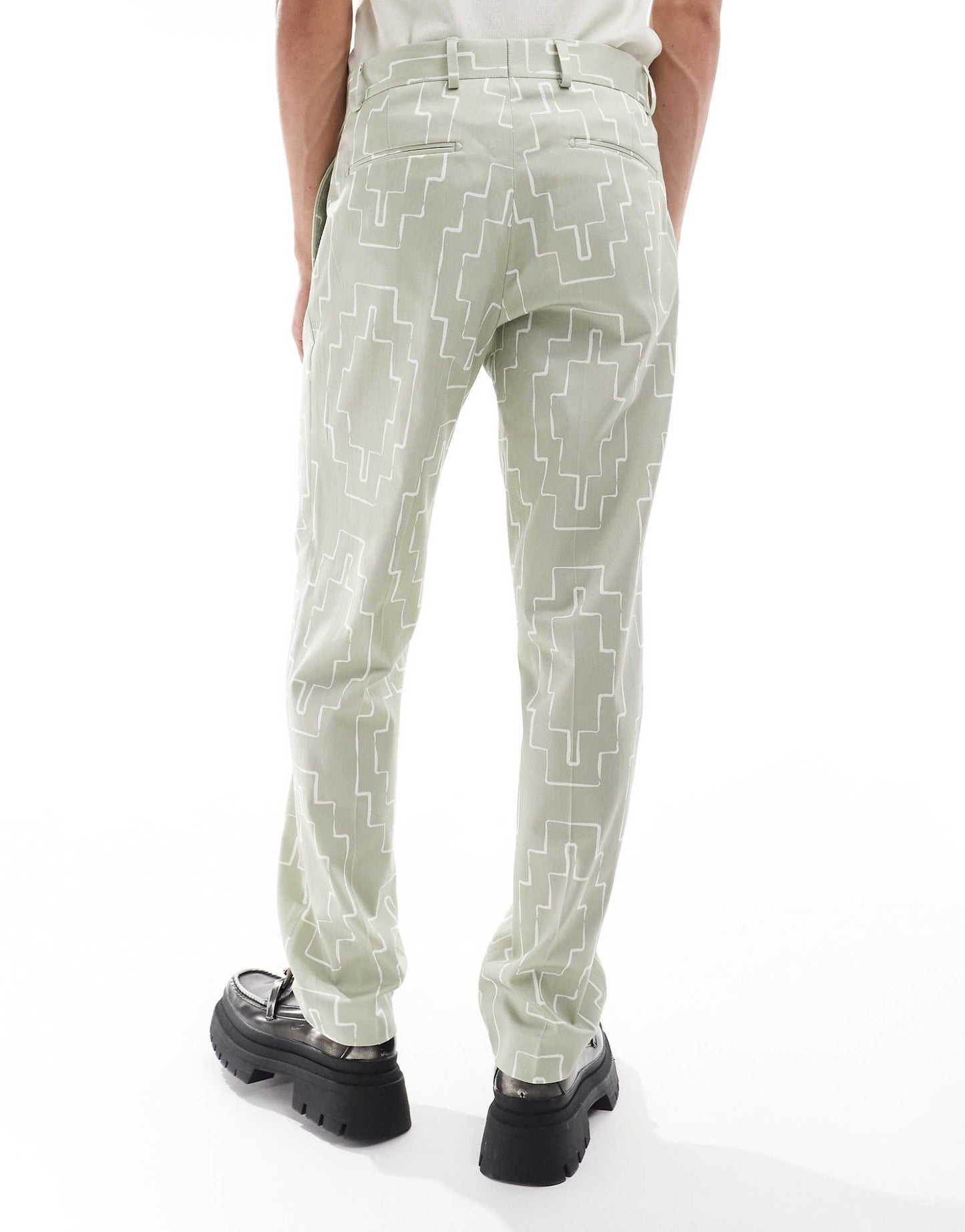 Oversized Suit Trousers With Print