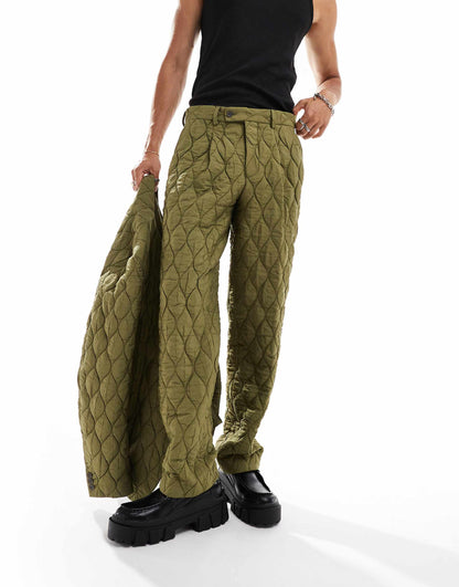 Casual Oversized Suit Trousers