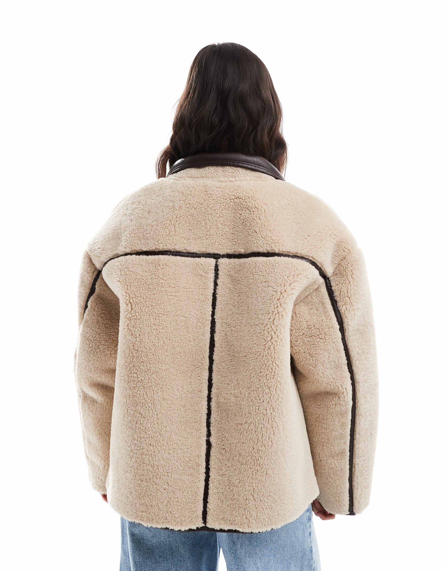 Faux Fur Contrast Jacket