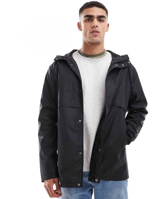 Shower Resistant Rubberised Rain Jacket