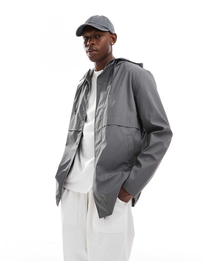 Shower Resistant Rubberised Rain Jacket