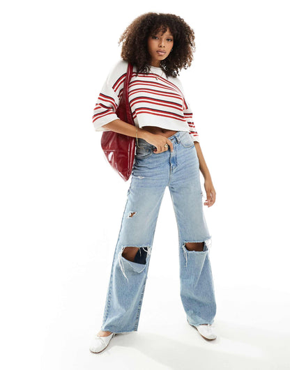 Knitted Short Sleeve Jumper