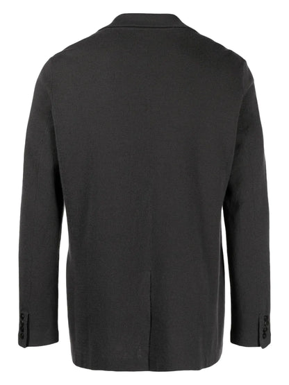 Fine-Knit V-Neck Jacket
