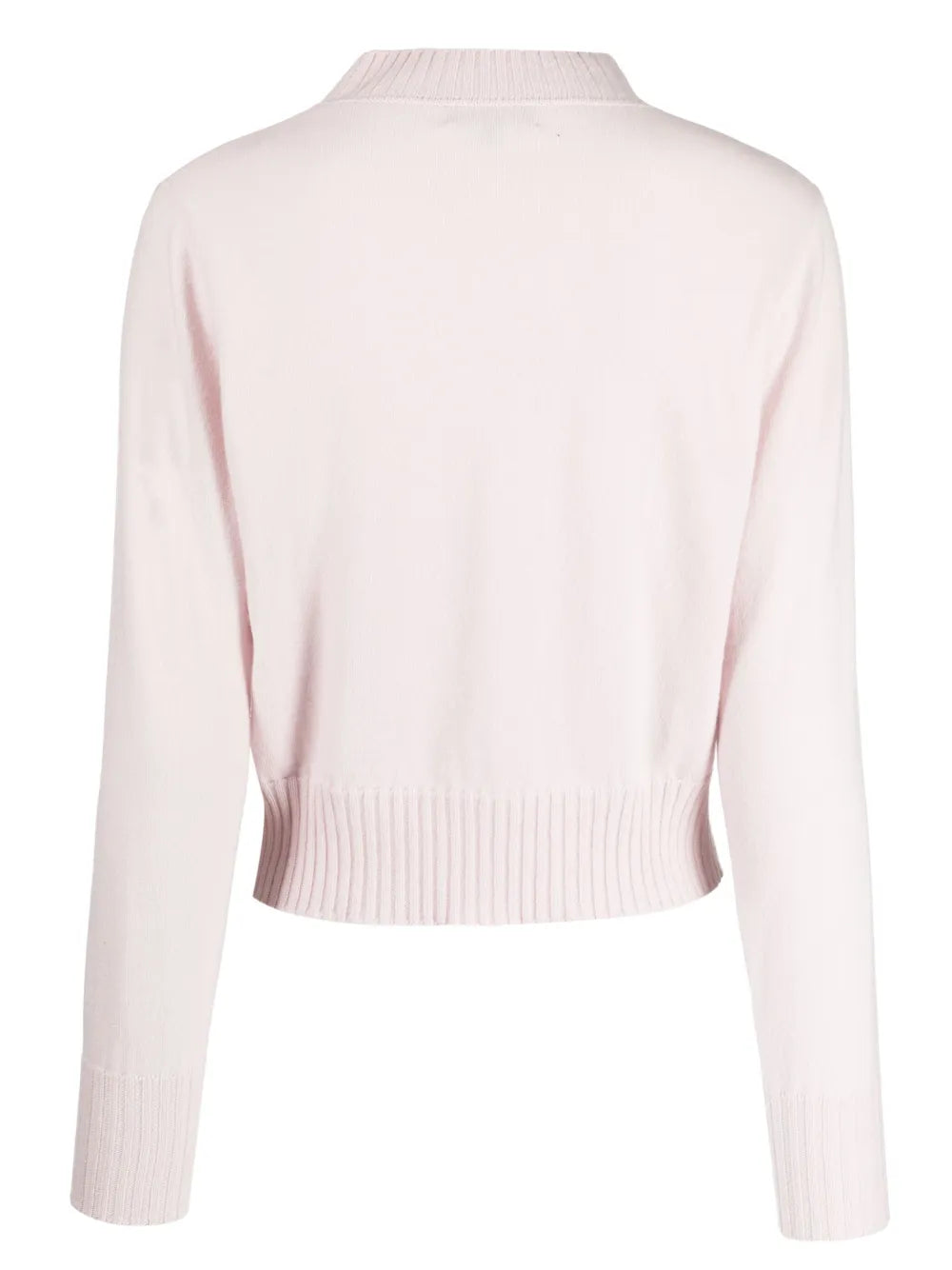 Cropped Ribbed-Knit Cashmere Jumper