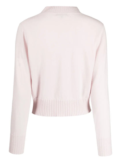 Cropped Ribbed-Knit Cashmere Jumper
