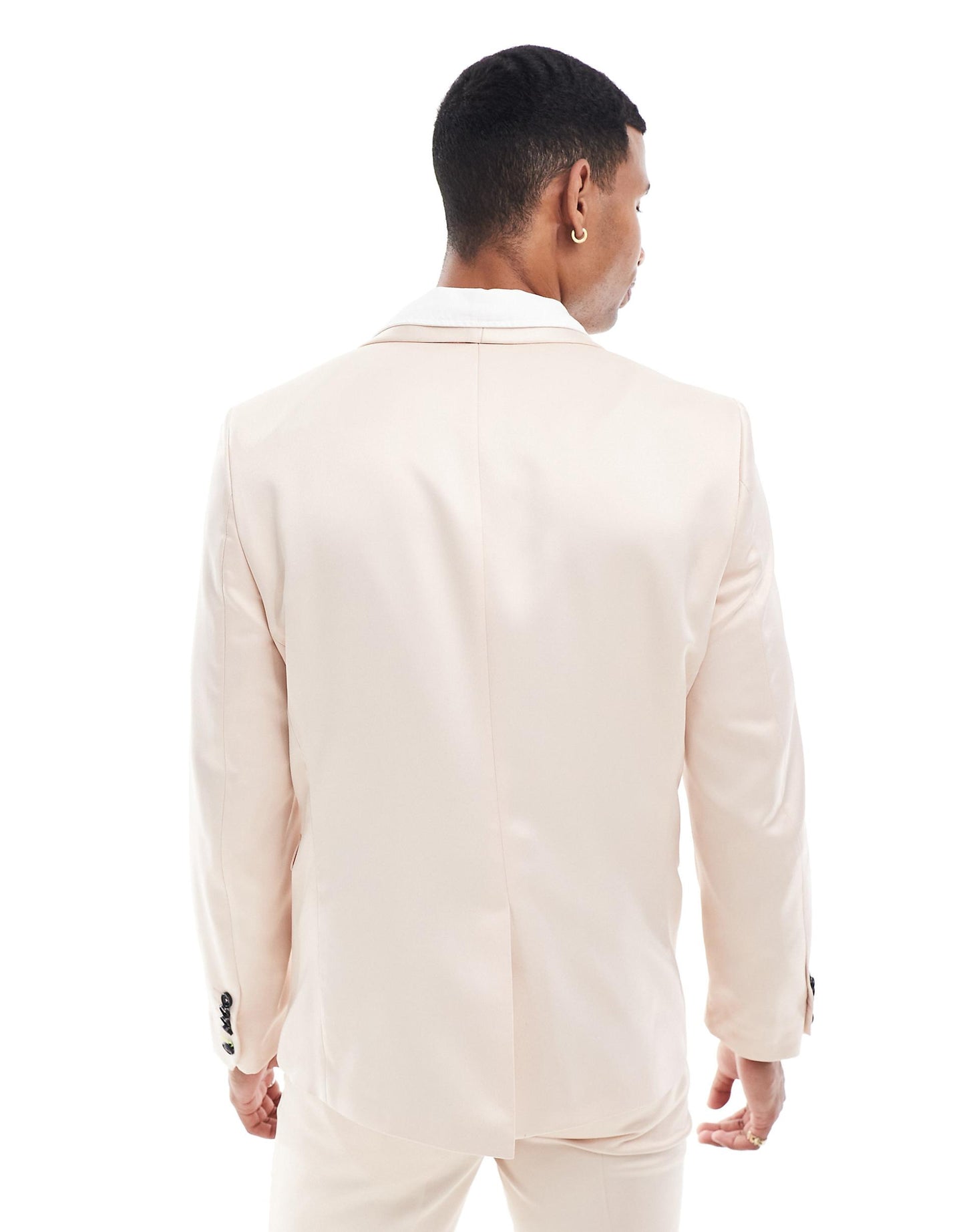 Double Breasted Skinny Suit Jacket