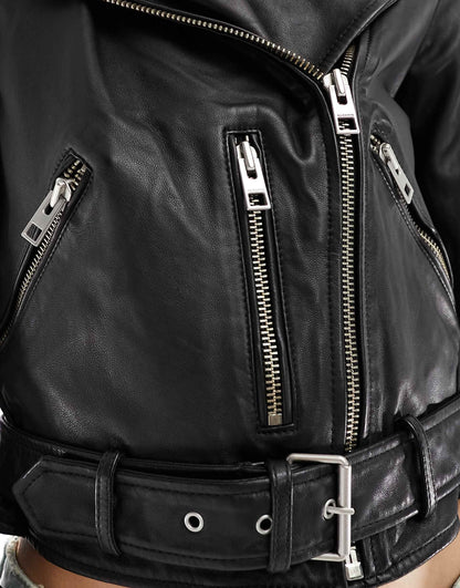 Balfern Leather Biker Jacket