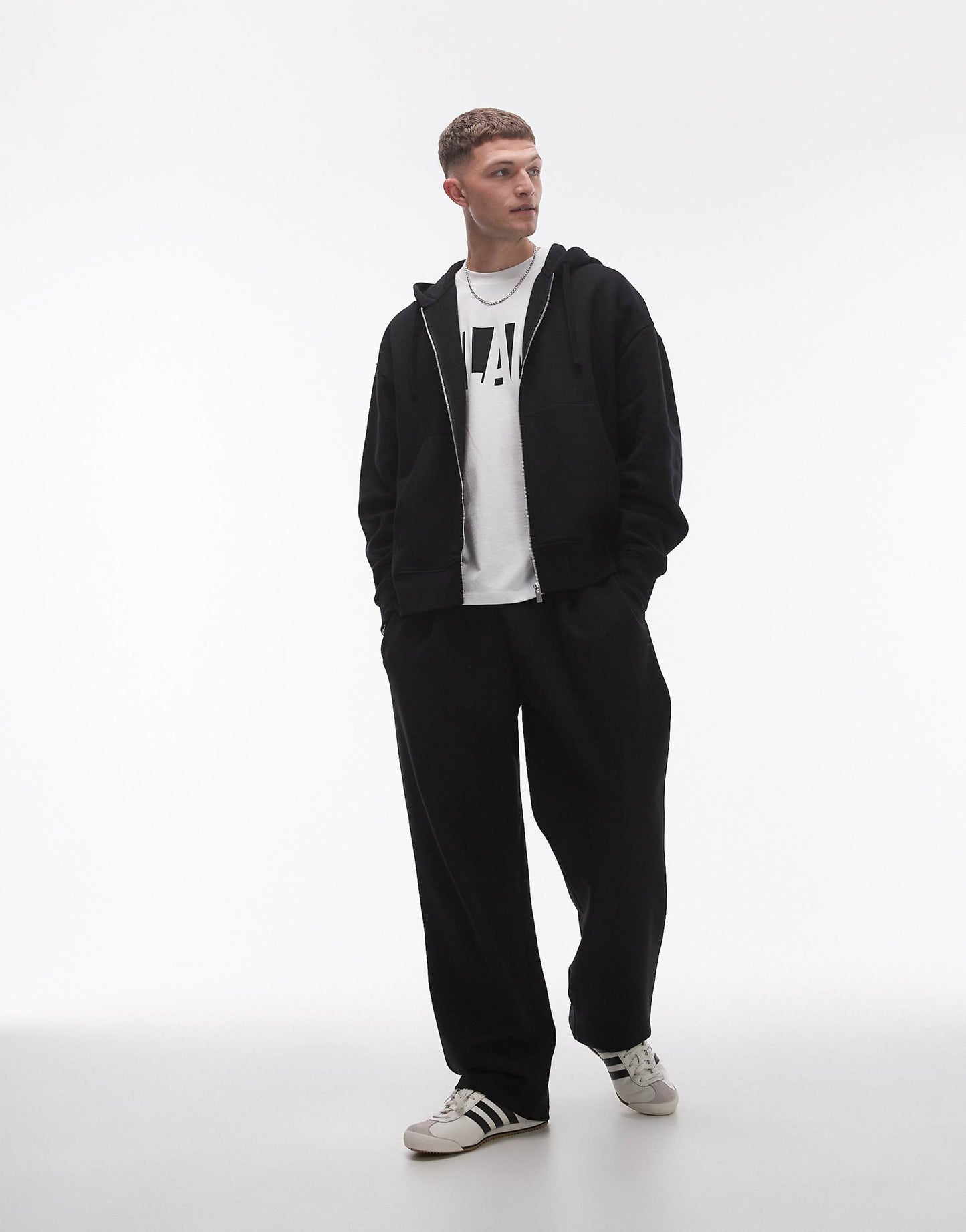Oversized Fit Full Zip Hoodie