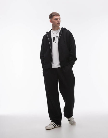 Oversized Fit Full Zip Hoodie