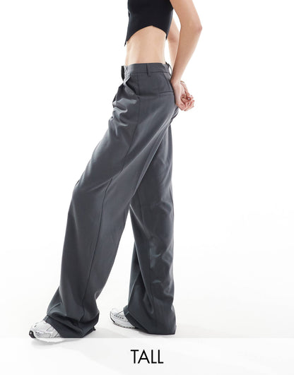 Tall Wide Leg Dad Trousers