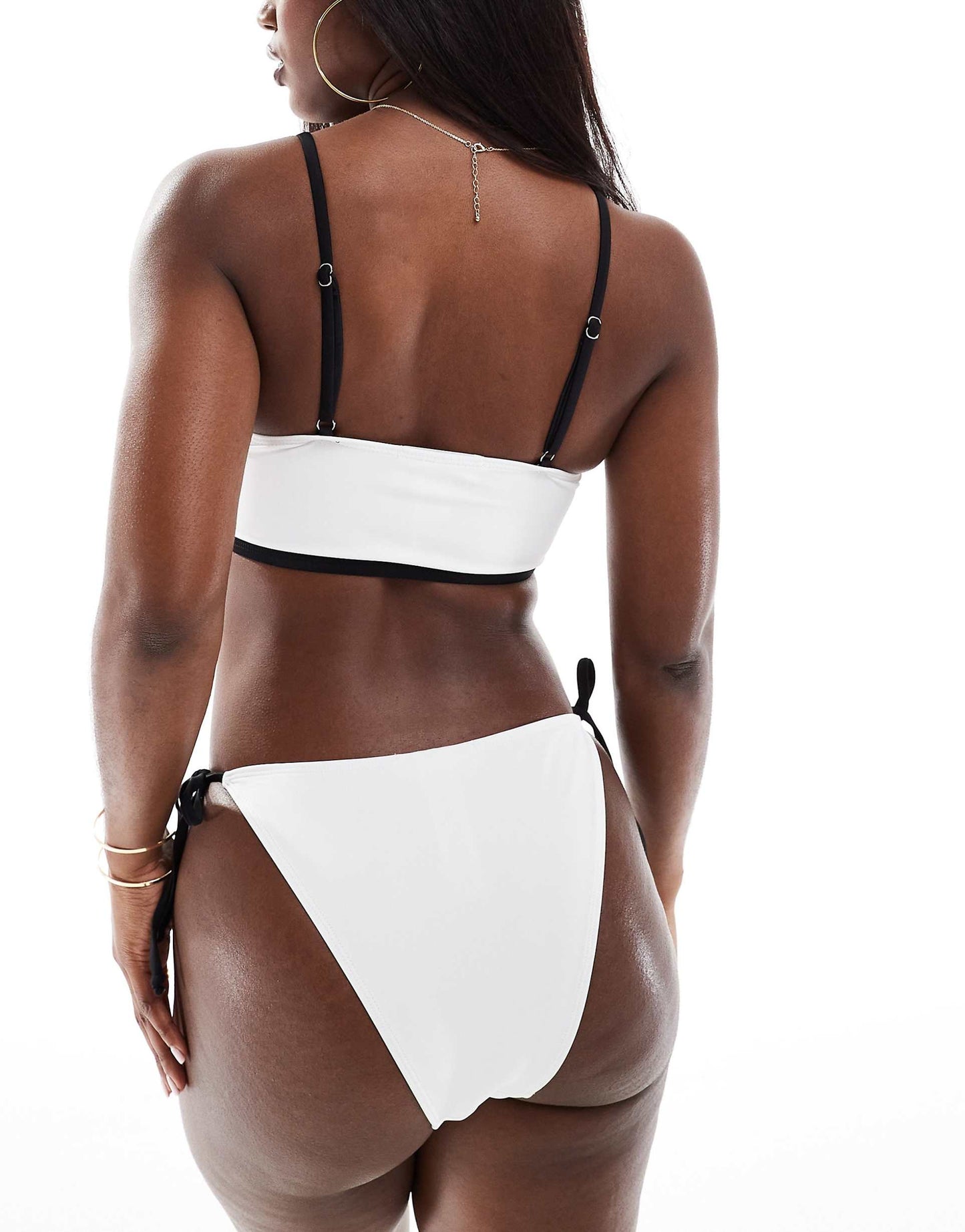 Longline Corsage Detail Bikini Top Co-Ord
