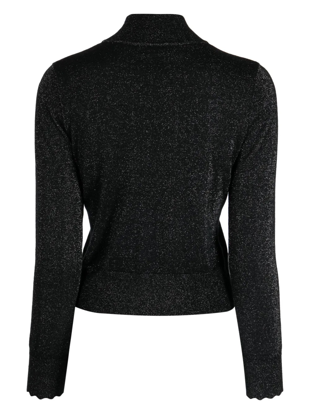 Sparkle-Knit Mock-Neck Jumper