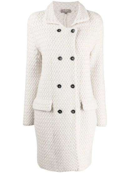 Pointed-Flat Collar Coat