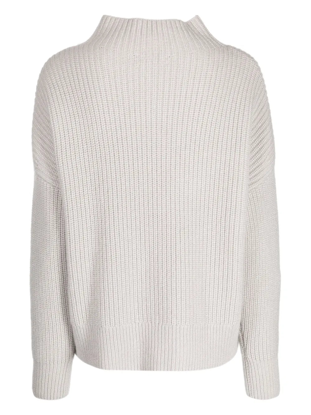 Ribbed-Knit Funnel-Neck Jumper