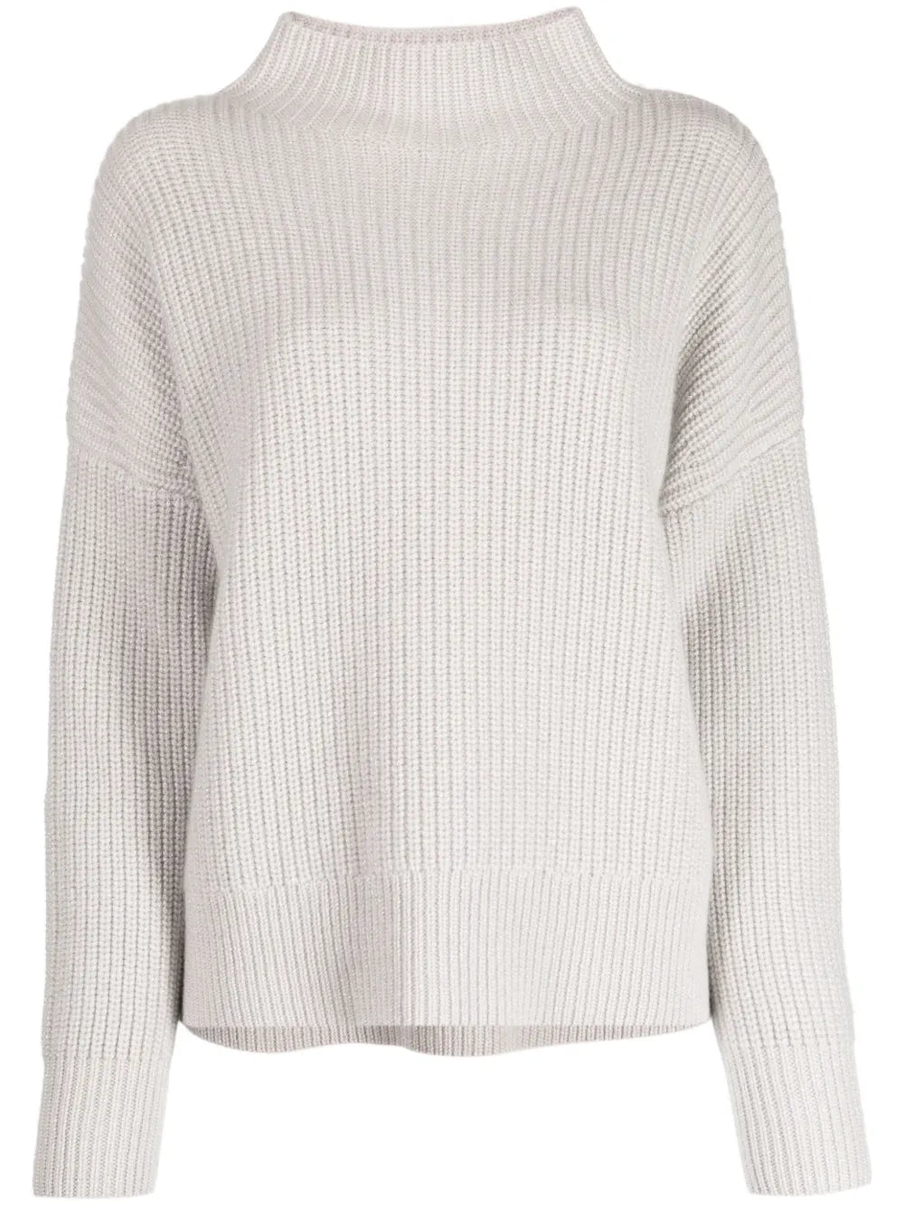 Ribbed-Knit Funnel-Neck Jumper