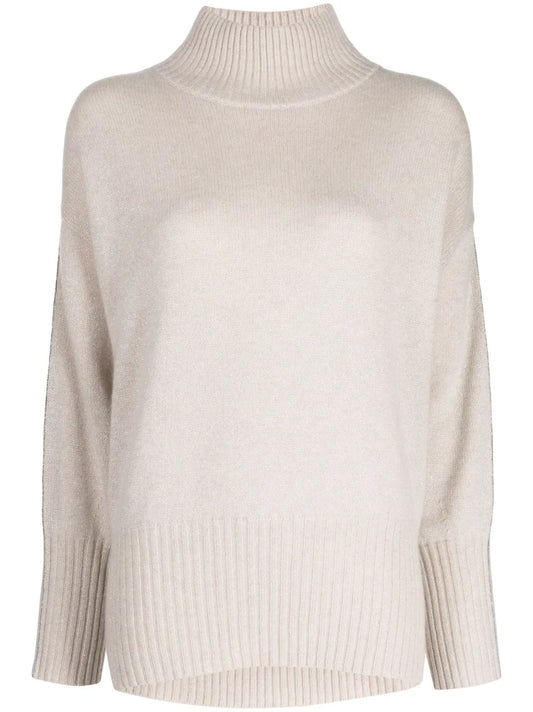 Lurex-Detailing Cashmere Jumper