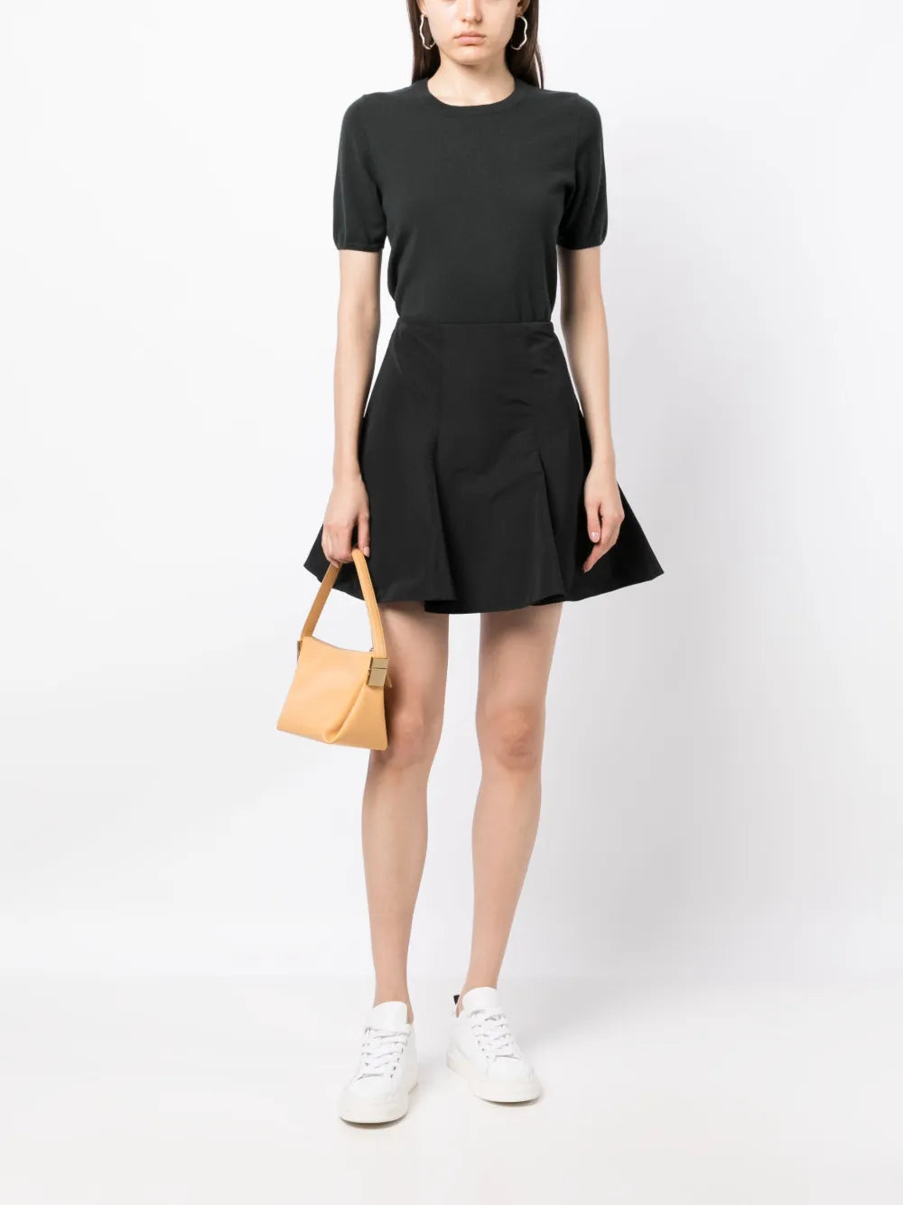 Short-Sleeved Cashmere Top
