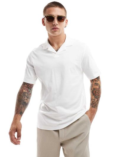Premium Jersey Revere Collar Polo