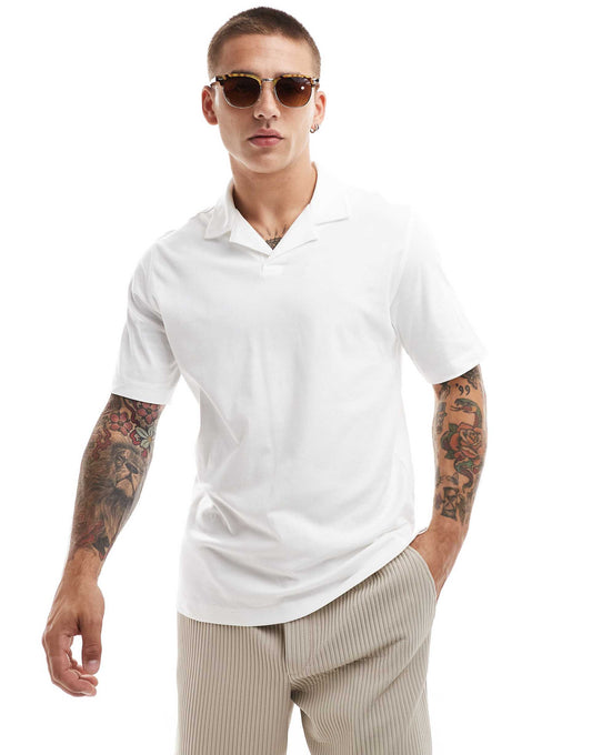 Premium Jersey Revere Collar Polo