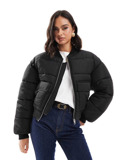 Puffer Bomber Jacket