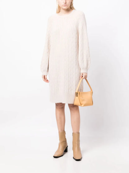 Cable-Knit Round-Neck Jumper
