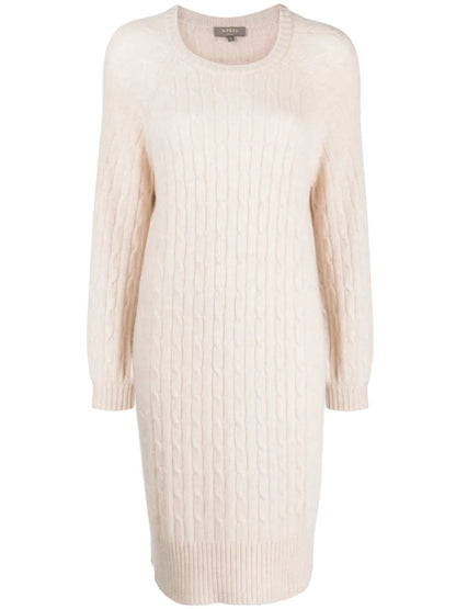 Cable-Knit Round-Neck Jumper