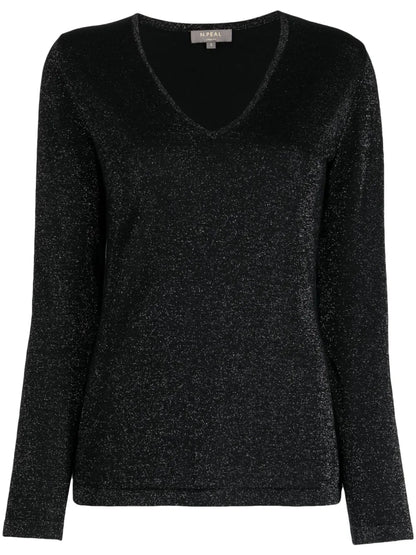 Lurex-Detail Cashmere Jumper