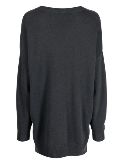 Fine-Knit V-Neck Cashmere Jumper