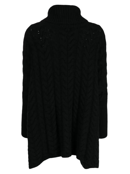 Cable-Knit Roll-Neck Cashmere Jumper