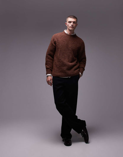 Relaxed Fit Boucle Jumper