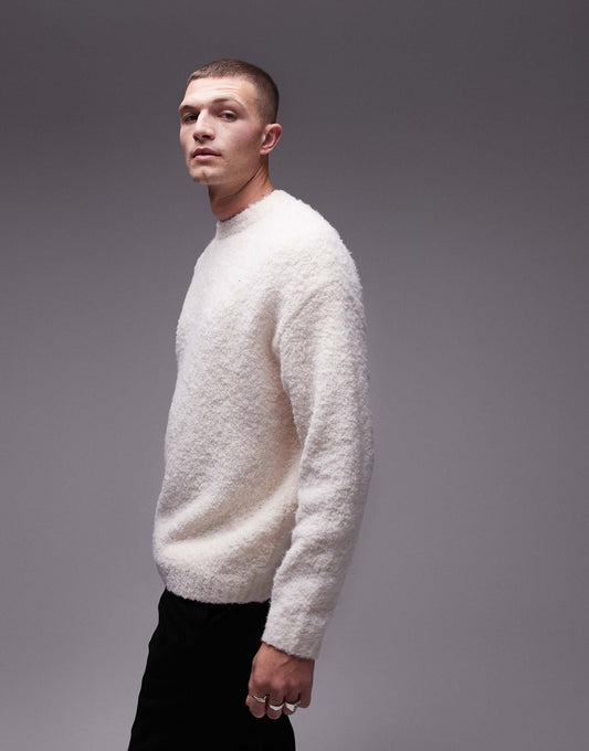 Relaxed Fit Boucle Jumper