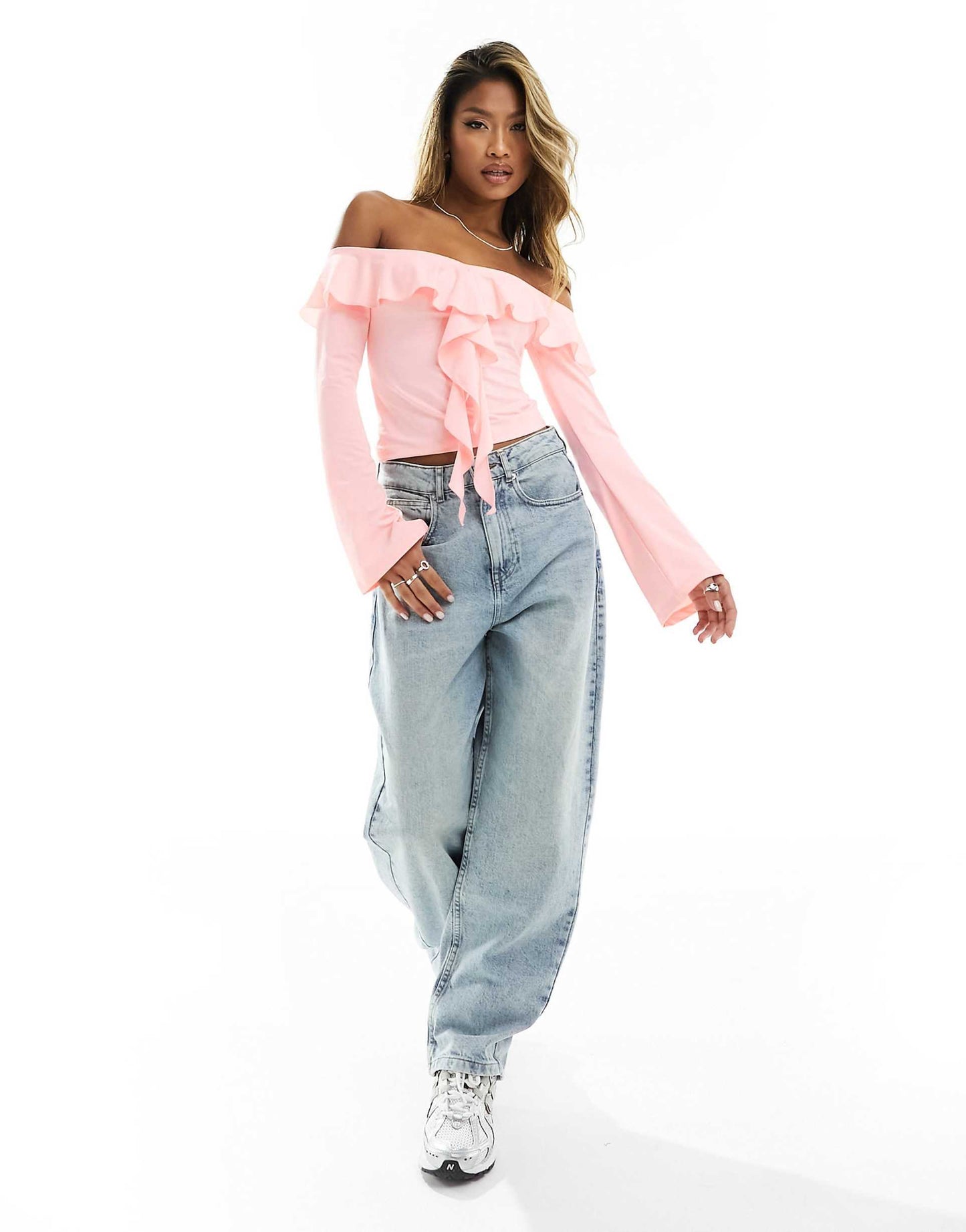 Ruffle Off The Shoulder Top