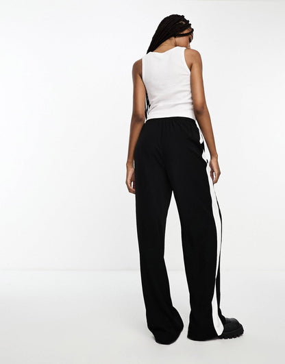 Tall Pull On Trousers With Contrast Panel