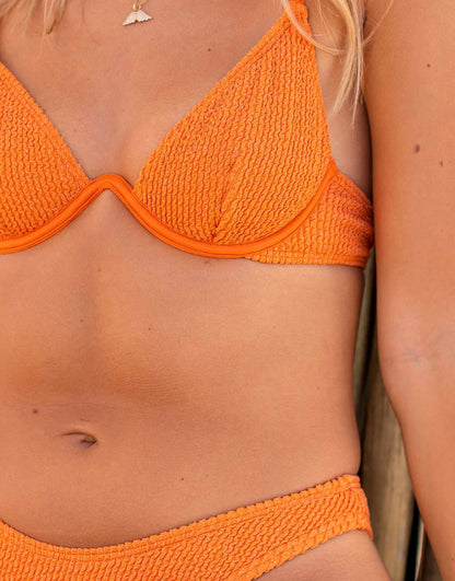 Glitter Crinkle Underwire Bikini Top