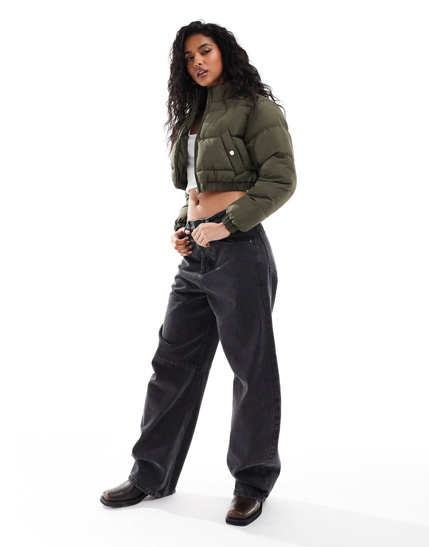 Cropped Puffer Jacket