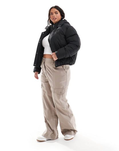 Plus Hooded Puffer Jacket